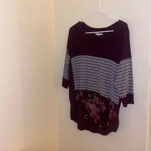 Maurices brand- size small- wine colored